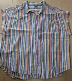エディバウアー　 ストライプ 半袖シャツ PL