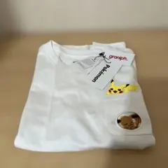 ポケットモンスターコラボピカチュウ＆イーブイ ポケット Tシャツ　140サイズ