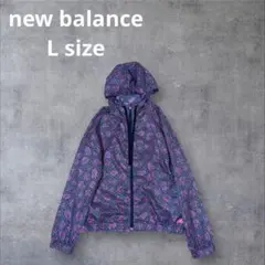 new balance ナイロンパーカー　ネイビー ピンク　Y2K 90s