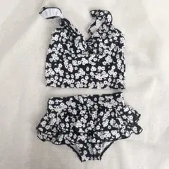 花柄　セパレート水着 120cm