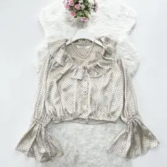 very brain Flower double colar blouse - メルカリ