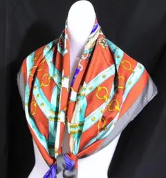 美品 エルメス HERMES カレ90 シルク 大判スカーフ D648 - メルカリ