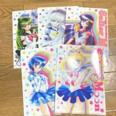 セーラームーン ファミリーマート　ファミマ　明治コラボ　A5クリアファイル全5種