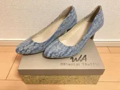 オリエンタルトラフィック　花柄レースパンプス