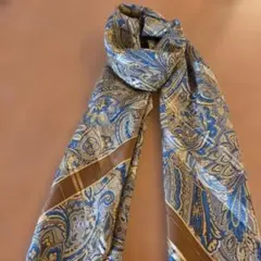 大判　ペイズリー柄 　絹100% スカーフ