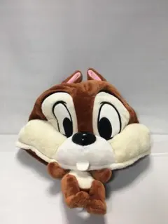 東京ディズニーリゾート製　チップ＆デールぬいぐるみ帽子　仮装コスプレリス