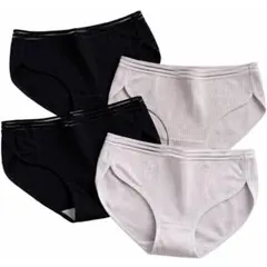レディース ショーツ 4枚セット パンツ 下着 綿混 クロッチ綿100%