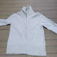 ライトベージュ ニットカーディガン 長袖ザラ