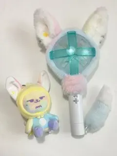 TXT ペンラカバー　MOA棒カバー　ヨンジュン　ファンチュン　虹色　キツネ