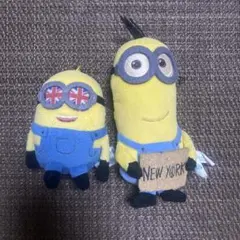ミニオン ぬいぐるみストラップ2体セットボブとケビン