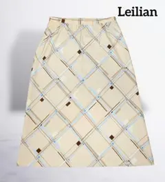 Leilian レリアン ロングスカート ゴムウエスト 13+ 大きいサイズ