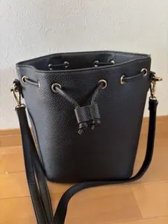 バケツ型巾着バッグ 2wayバッグ ショルダーバッグ
