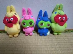 【ゲオ限定】ガチャピン・ムック×Rody　ぬいぐるみマスコット 4種セットのサムネイル