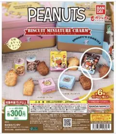スヌーピー　ビスケットミニチュアチャーム　2個セット
