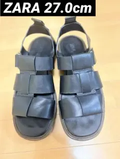 ZARA グルカサンダル 27.0cmブラックのサムネイル