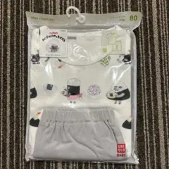 ユニクロ　半袖　ドライパジャマ　おにぎりぼうやのたびだち　80