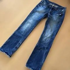 デュラスダークブルー ストレートレッグデニム