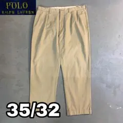 90s POLO CHINO ANDREW ブラウン チノパン 春夏W36L27 - メルカリ