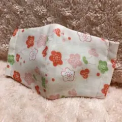 インナーマスク　梅柄　女性・お子様サイズ