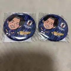 サッカー日本代表 中村敬斗 缶バッジ SAMURAI BLUE モバガチャ - メルカリ