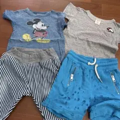 DENIM DUNGAREE ミッキー Tシャツ 110cmなど4点セットのサムネイル