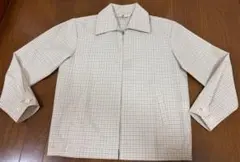 チェック柄 ジップアップジャケット