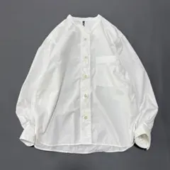 2023✨ MHL. マーガレットハウエル ノーカラーシャツ コットン