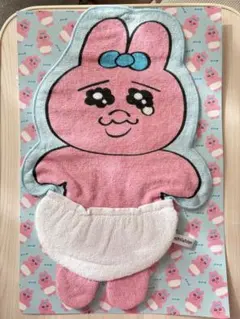 おぱんちゅうさぎ ループ付きタオル