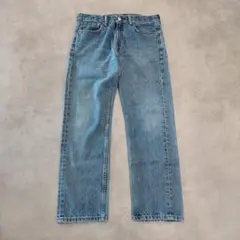 リーバイス505 Levis W33 ブルーデニム 青 古着 ボトム 21215