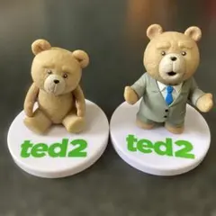 ted2 カプセルトイ フィギュア ガチャガチャ 2個セット 中古品 テッド