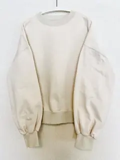 ëpa epa エパ volume sleeve sweat "ecru"