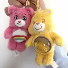 POP MART Care Bearsぬいぐるみキーホルダー 2種セット