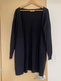 MOUSSY 黒 ロングカーディガン 長袖
