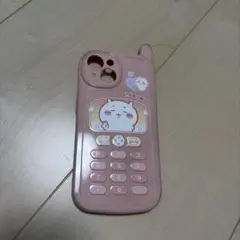 ちいかわ iPhoneケース ピンク レトロ電話風