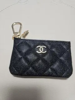 CHANEL ブラック コインケース キルティングノベルティ