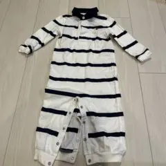Ralph Lauren ストライプロンパース 80/90