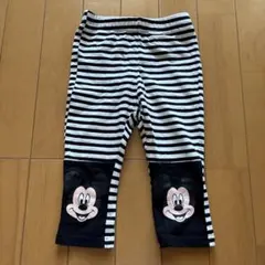 ミッキーマウス ストライプ レギンス 100cm フタフタ