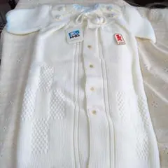 ホワイトニットドレス　ベビー　未使用