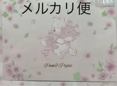 くまのプーさん　メッセージカード　寄せ書き　色紙　桜