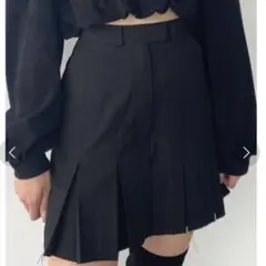 EMODA ヘムカットプリーツミニスカート