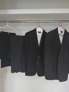 身長162cm男性スーツ上下セット2点、ネクタイ4点、シャツ2点