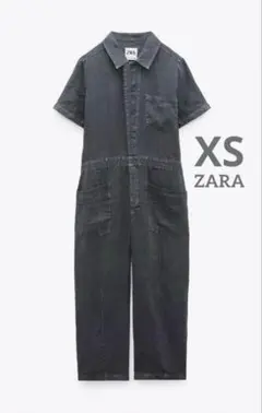 ZARA リネン　ジャンプスーツ　新品未使用タグ付き　オールインワン　XS
