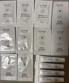 新品 エトヴォス ミネラルUVアクアセラム&プロテクター サンプルセット 30g