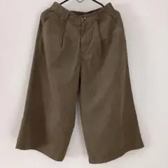 ガウチョパンツ キュロット オリーブ Mサイズ