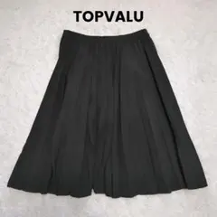 トップバリュ プリーツふんわりスカート 膝下丈 Lのサムネイル