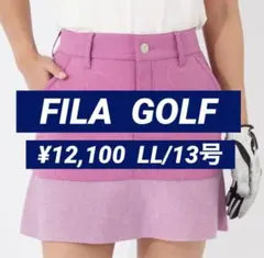 新品■12,100円【フィラゴルフ】LL/13号　ニット　スカート　ゴルフウェア