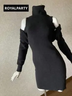 ROYALPARTY　ニットワンピース　ショルダーオープン