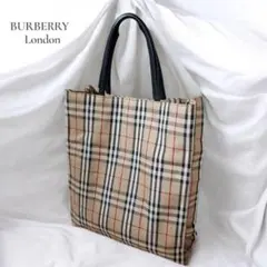 BURBERRY LONDON ハンドバッグ ノバチェック ベージュ レディースのサムネイル