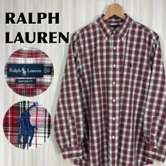 ☆人気ブランド☆ラルフローレン 刺繍ポニー タータンチェック BD 長袖シャツ