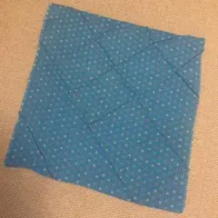 【新品】 丹後ちりめん 青色 花柄 風呂敷